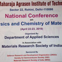 National Conference On Physics And Chemistry Of Materials (22-23April 2019) Applied  Sci