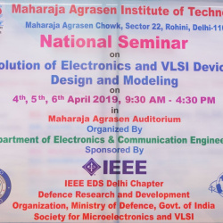 National Seminar On \'\'Evolution Of Electronics And VLSI Devices, Desigh And Modeling\'\' (4-6 April 2019) ECE, MAIT