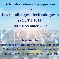 4th International Symposium on Smart Cities Challenges, Technologies and Trends (SCCTT-2025) (10 Dec 2025) CSE, MAIT