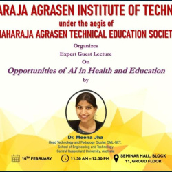 Expert Guest Lecture On Opportunities of Al in Health and Education (16 FEB 2026) MAIT