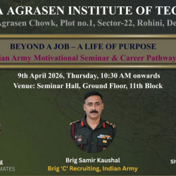 BEYOND A JOB - A LIFE OF PURPOSE Indian Army Motivational Seminars & Career Pathways (9 April 2026) MAIT